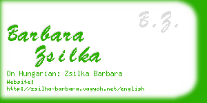 barbara zsilka business card